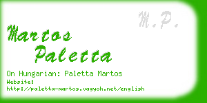 martos paletta business card